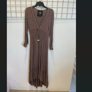 Z&L Europe Brown Boho Dress